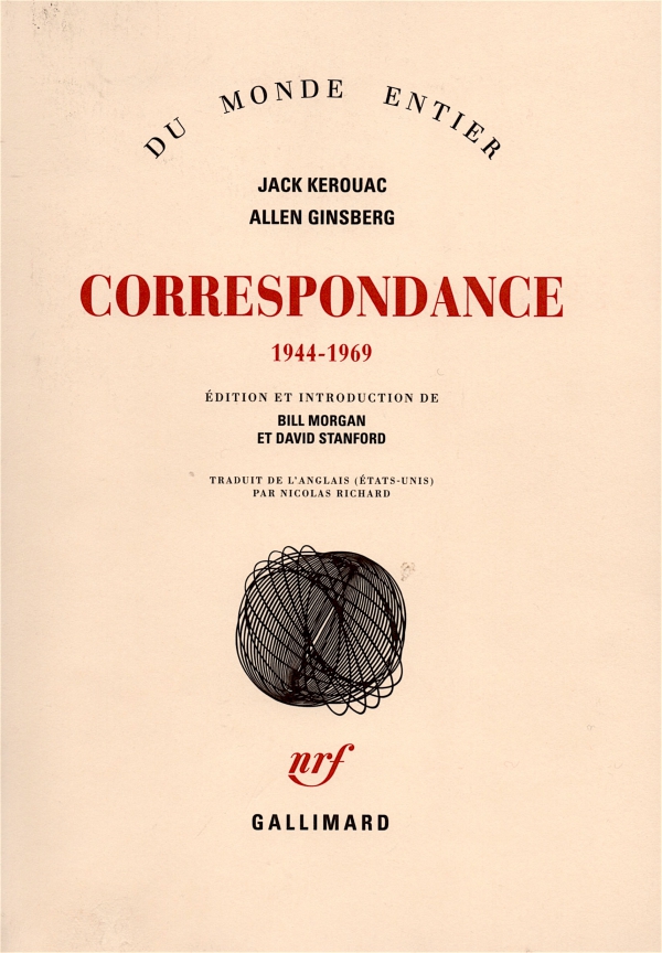 CORRESPONDANCE,jack kerouac,ALLEN GINSBERG,LIRE,LIVRE