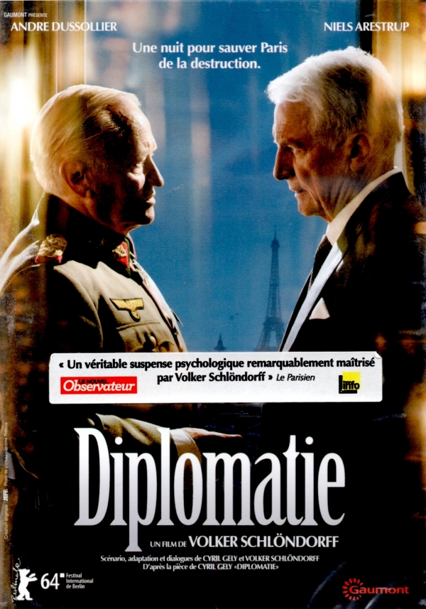 FILM,DIPLOMATIE,ANDRÉ DUSSOLIER,Niels Arestrup,Volker Schlöndorff