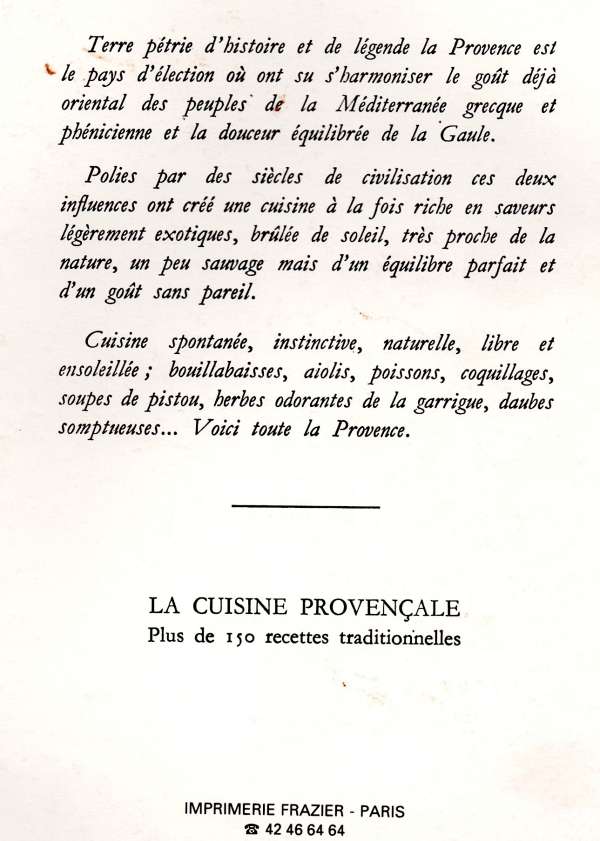 PROVENCE,CUISINE,LIVRE,RECETTES